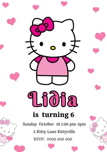 You print birthday invitations - you,